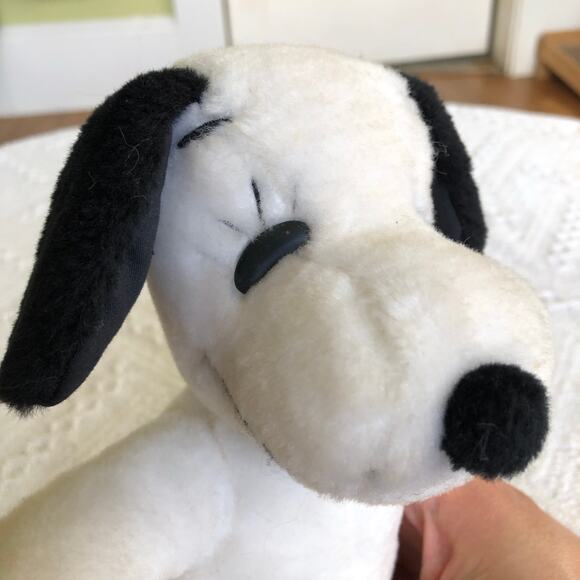 VTG 1968 Snoopy Plush Set of 2 United Feature  Overalls Shirt Sneakers 10" 12" - Picture 7 of 16